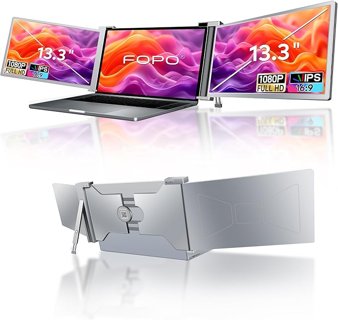 FOPO S16 13.3 inch Triple Laptop Screen Extender