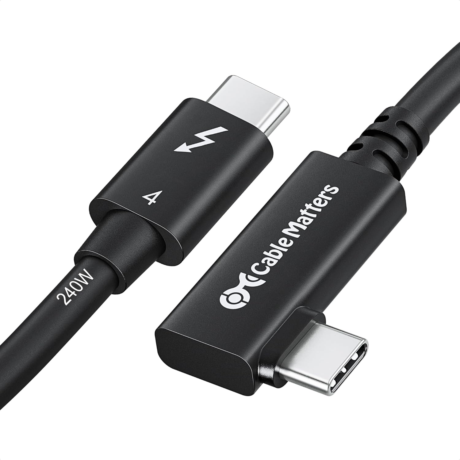 Cable Matters Thunderbolt 4 Right Angle Cable