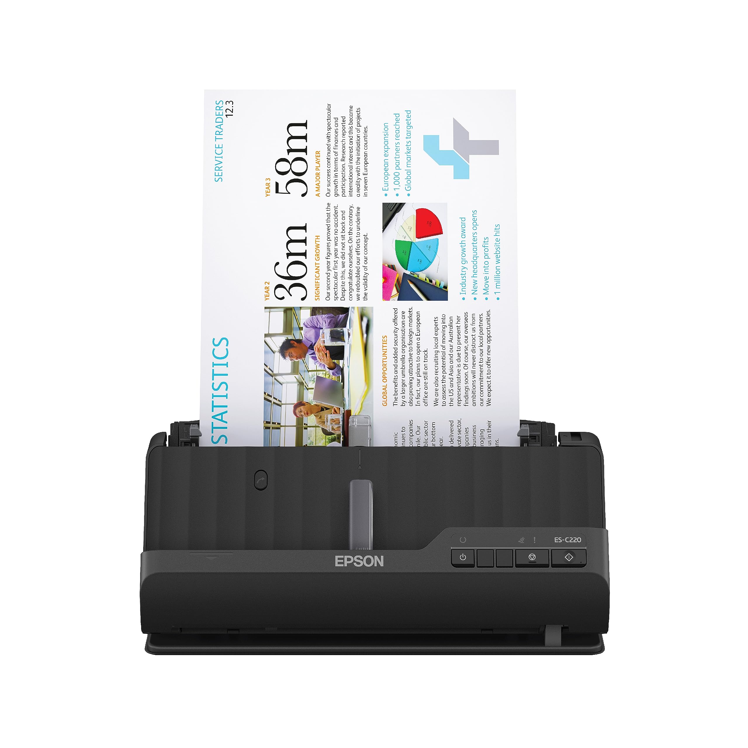 Epson Workforce ES-C220 Compact Desktop Document Scanner